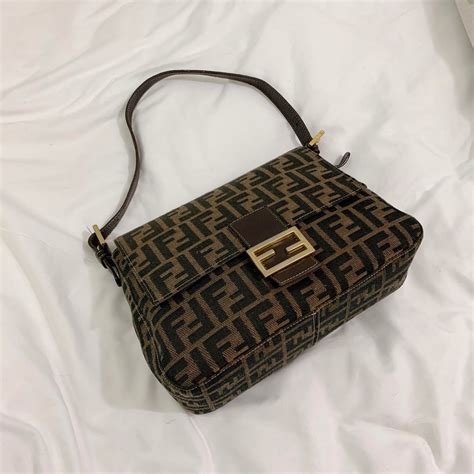 original fendi baguette|authentic vintage Fendi handbags.